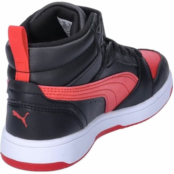 Sportssko for barn Puma Rebound V6 Mid Svart Rød - 33