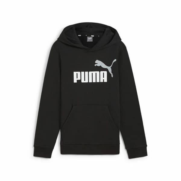 Tröja med huva Unisex Puma Essentials+ 2 Col Big Logo Svart - 5-6 år