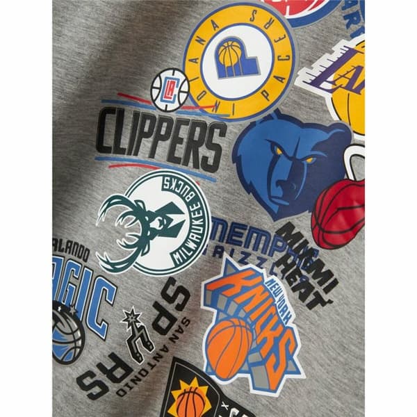 Hættetrøje til Børn Name It mjusty Nba Wh Unb Ous Grå - 7-8 år