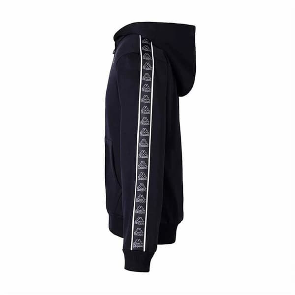Tröja med huva Unisex Kappa 8031F0036 Svart - 10 år