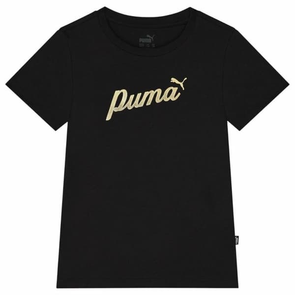 Barn T-shirt med kortärm Puma Ess+ Script Metallic G - 13-14 år