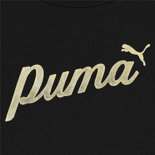 Barn T-shirt med kortärm Puma Ess+ Script Metallic G - 9-10 år