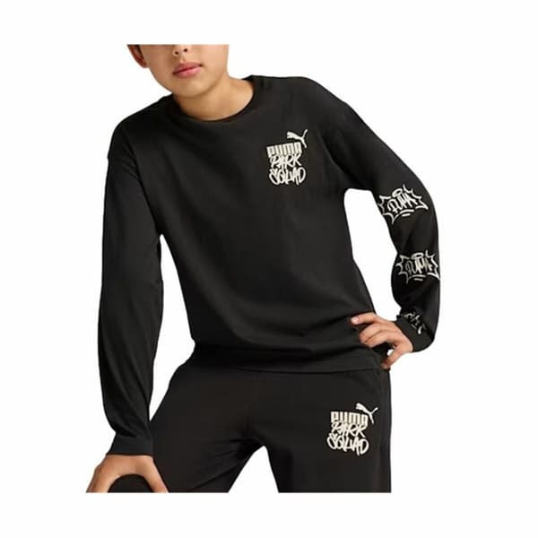 T-shirt med lång ärm Barn Puma Essentials+ Mid 90S Ls - 9-10 år