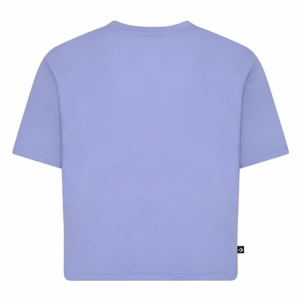 Barn T-shirt med kortärm Converse Chuck Patch Boxy Violett - 13-15 år