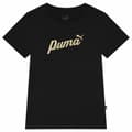 Miniatyrbilde 1 av 4: Barne Kortermet T-skjorte Puma Ess+ Script Metallic G - 7-8 år