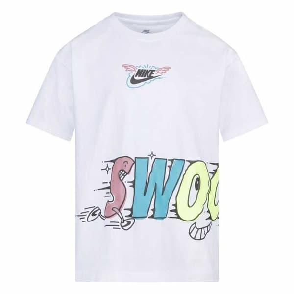 Lasten Lyhythihainen paita Nike KT-S/S Knit Valkoinen - 2-3 vuotta