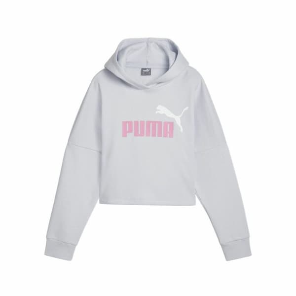 Luvtröja, Flickor Puma Ess Logo Cropped Hoodie G - 11-12 år
