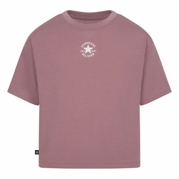 Barn T-shirt med kortärm Converse Chuck Patch Boxy Lax - 13-15 år