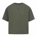 Miniatyrbillede 1 af 3: Børne Kortærmet T-shirt Converse Chuck Patch Boxy Oliven - 10-12 år