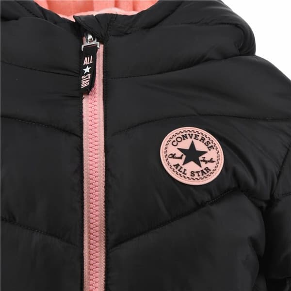 Jacka Barn Converse Solid Mdwt Puffer Svart - 4-5 år
