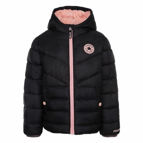 Jacka Barn Converse Solid Mdwt Puffer Svart - 4-5 år