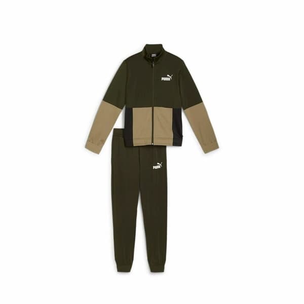 Träningsoverall, Barn Puma Colorblock Poly Suit Persimon Oliv - 15-16 år