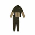 Miniatyrbilde 1 av 5: Treningsdrakt for barn Puma Colorblock Poly Suit Khaki Oliven - 11-12 år