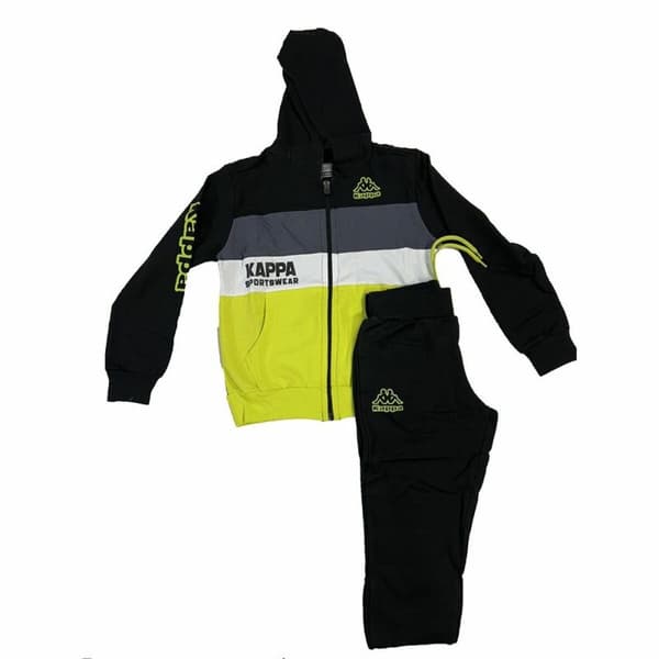 Treningsdrakt for barn Kappa 8031T0060 Svart - 6 År