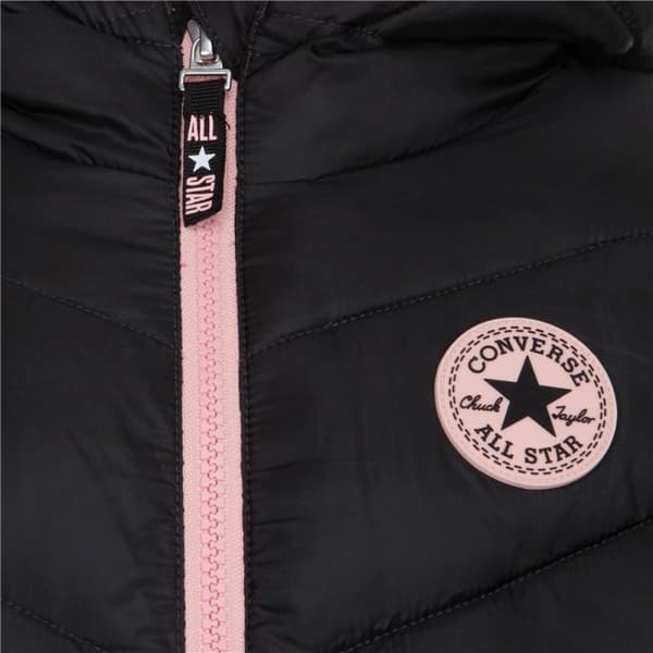 Jacka Barn Converse Solid Mdwt Puffer Svart - 4-5 år
