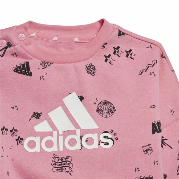 Träningsoverall, Barn Adidas I Bluv Q3 Cset Lax - 3-6 månader