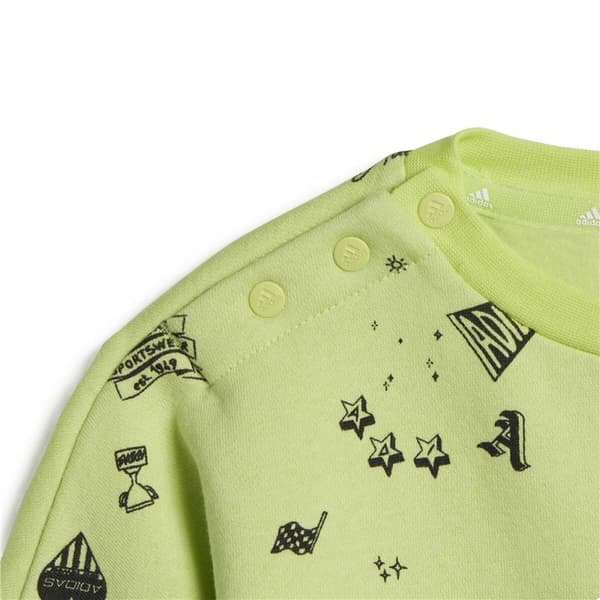 Lasten verkkapuku Adidas I Bluv Q3 Cset Vihreä - 9-12 kuukautta