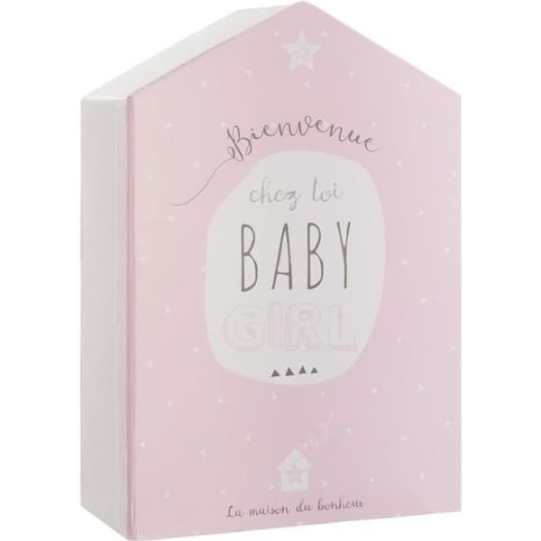 Födelselåda med minneslåda + fotoram - ROSA Rose