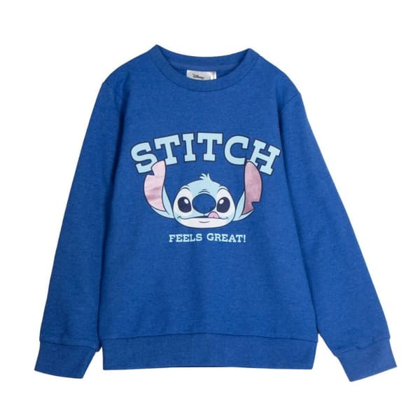 Tröja utan huva Stitch Mörkblå - 12 år