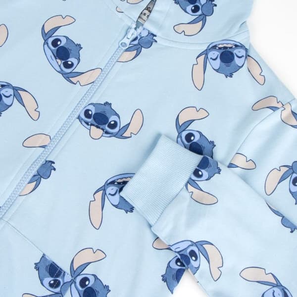 Hettegenser for jenter Stitch Lyse Blå - 12 År