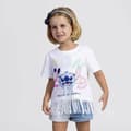 Miniatyrbild 4 av 5: Barn T-shirt med kortärm Stitch Vit - 5 år