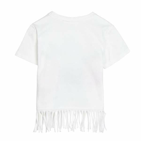 Barn T-shirt med kortärm Stitch Vit - 5 år