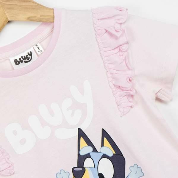 Barn T-shirt med kortärm Bluey Rosa Ljusrosa - 5 år