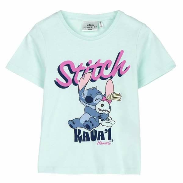 Lasten Lyhythihainen paita Stitch Vihreä Turkoosi - 10 vuotta