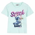 Miniatyrbild 1 av 4: Barn T-shirt med kortärm Stitch Grön Turkos - 5 år