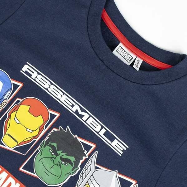 Træningsdragt til børn The Avengers Mørkeblå - 10 år