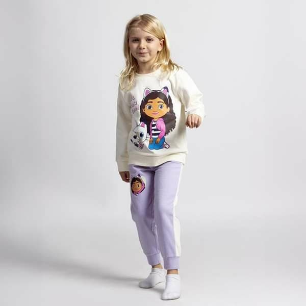 Træningsdragt til børn Gabby's Dollhouse Beige - 3 år