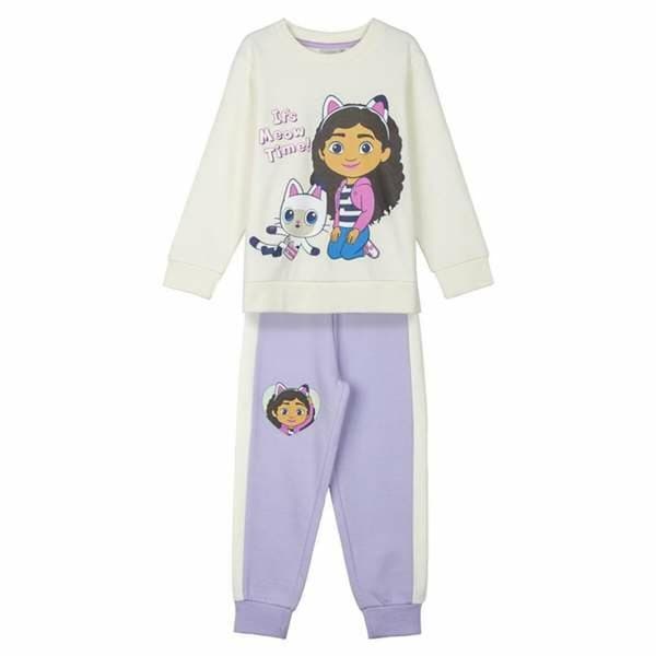 Træningsdragt til børn Gabby's Dollhouse Beige - 3 år
