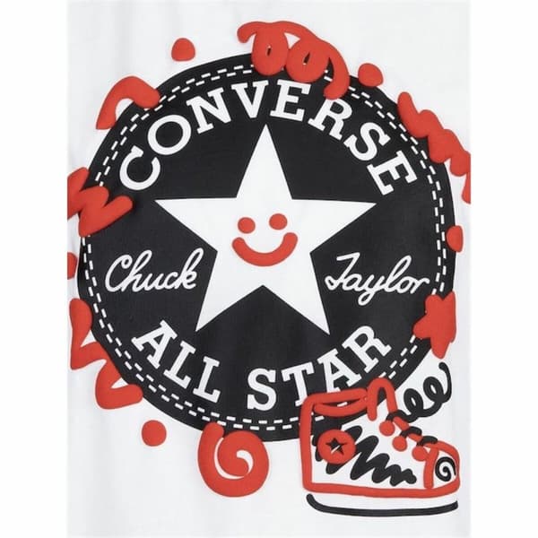 Lasten urheiluasu Converse Squiggle S/Se+Ft Valkoinen Punainen 2 Kappaletta - 6-7 vuotta