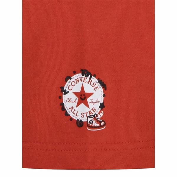 Lasten urheiluasu Converse Squiggle S/Se+Ft Valkoinen Punainen 2 Kappaletta - 6-7 vuotta
