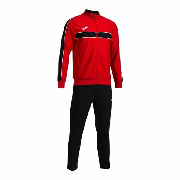 Träningsoverall, Barn Joma Sport Victory Svart Röd 2 Delar - 7-8 år