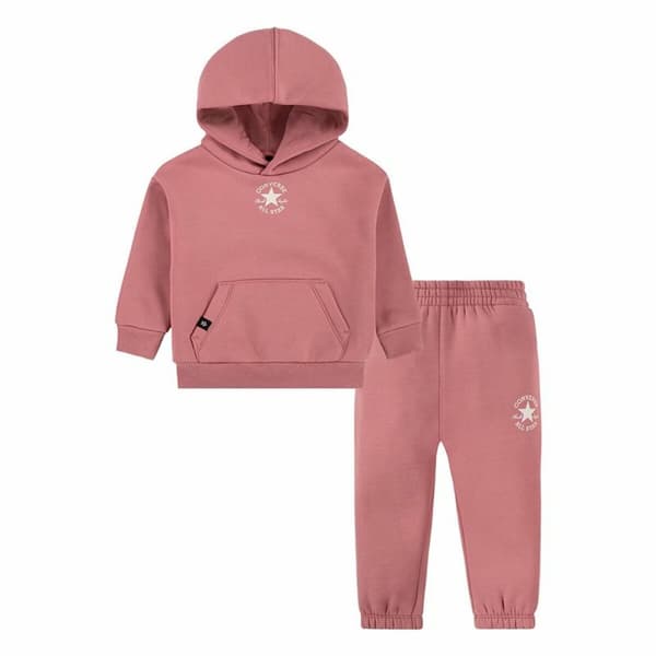 Träningskläder, Baby Converse Sustainable Core Po Night Flamingo Rosa Nyfödd 2 Delar - 2 år