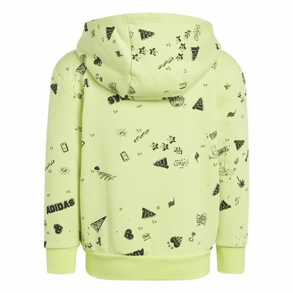 Treningsdrakt for barn Adidas Lk Bluv Q3 Grønn 2 Deler - 6-7 år