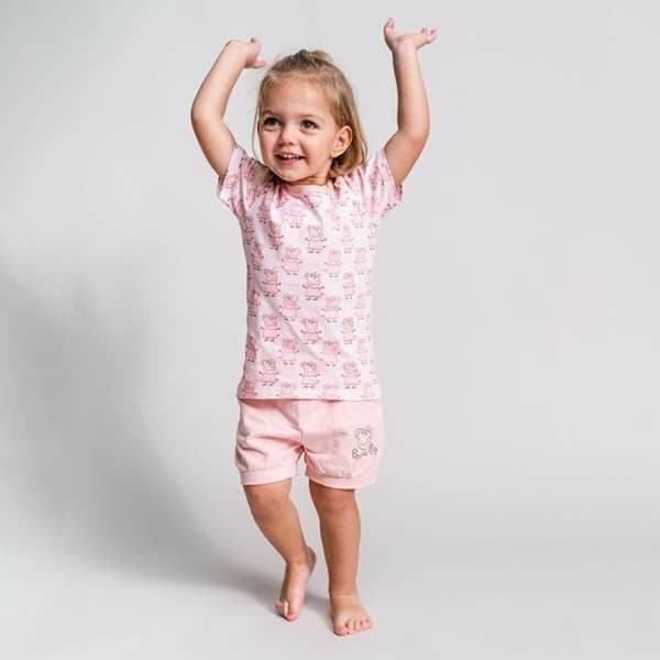 Set av kläder Peppa Pig Rosa - 6 månader