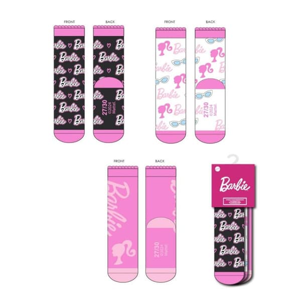 Strumpor Barbie 3 par - 27-30