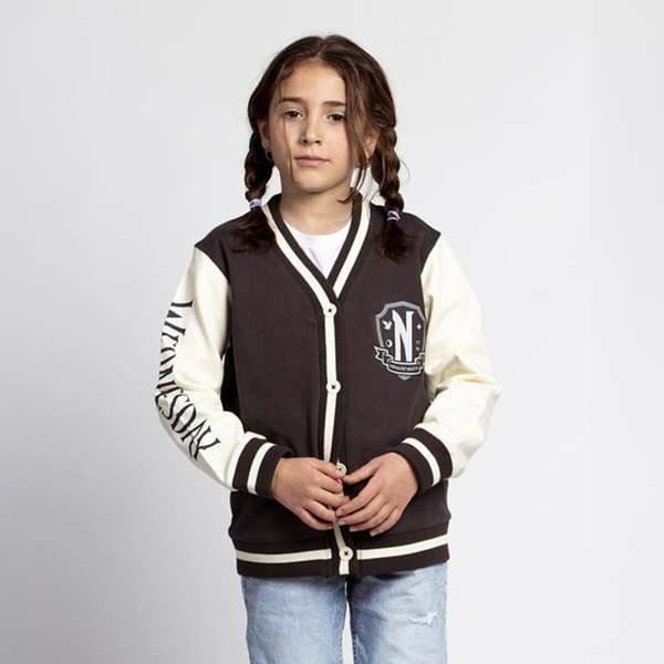 Tröja utan huva Unisex Wednesday Mörkgrå - 12 år