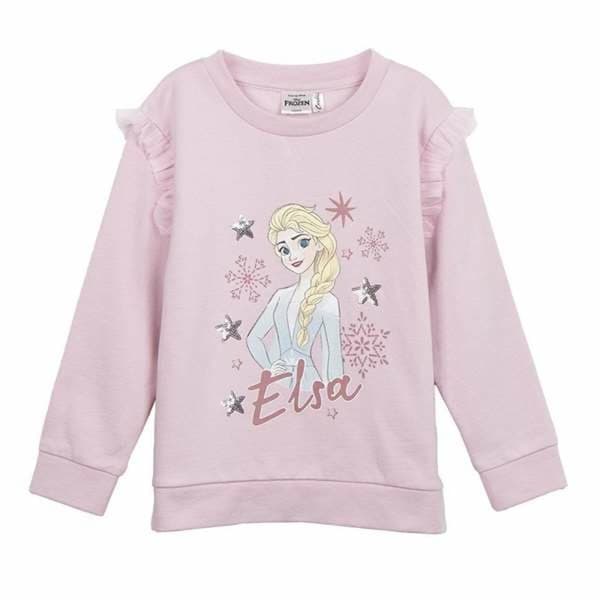 Tröja utan huva Unisex Frozen Ljusrosa - 7 år
