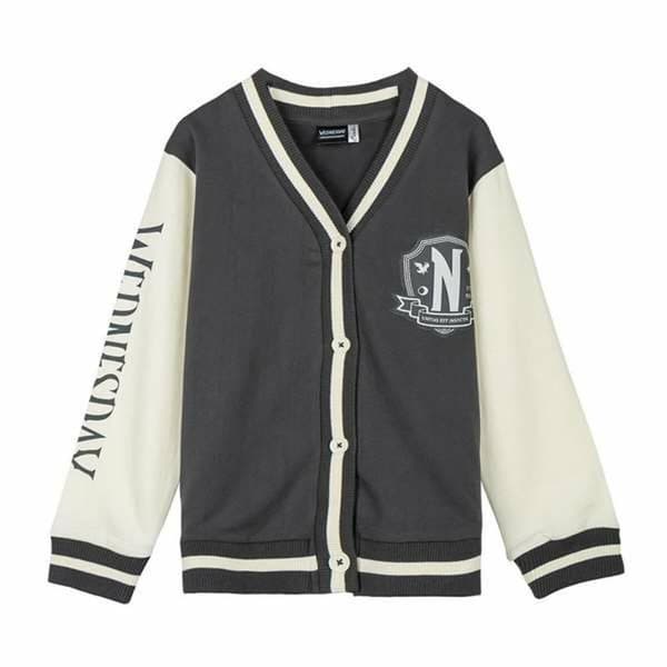 Unisex Sweaters uden Hætte Wednesday Mørkegrå - 10 år