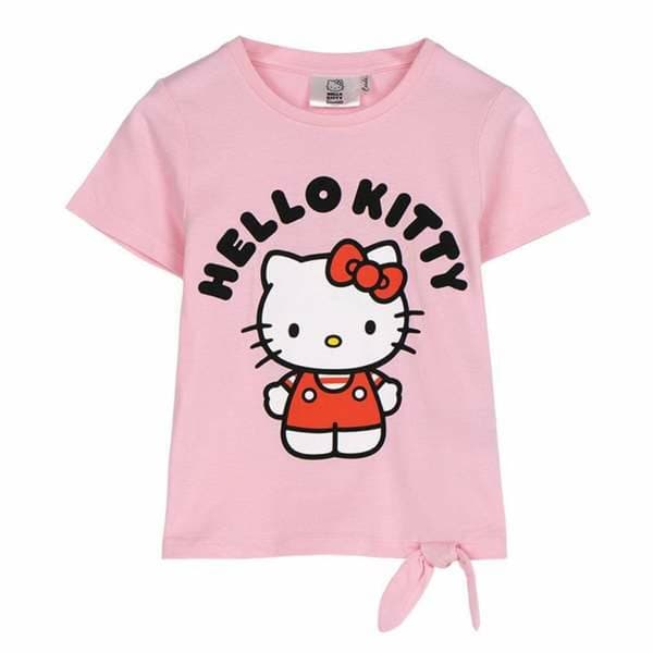 Børne Kortærmet T-shirt Hello Kitty Lyserød - 6 år