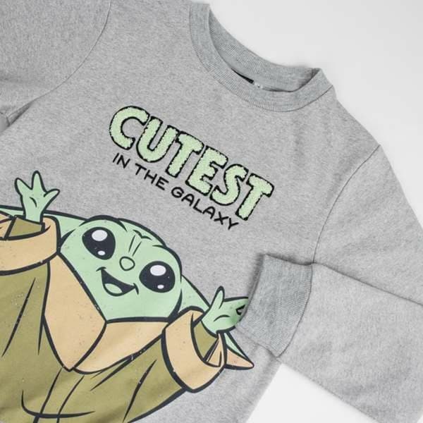 Lasten huputon collegepaita The Mandalorian Beige - 14 vuotta