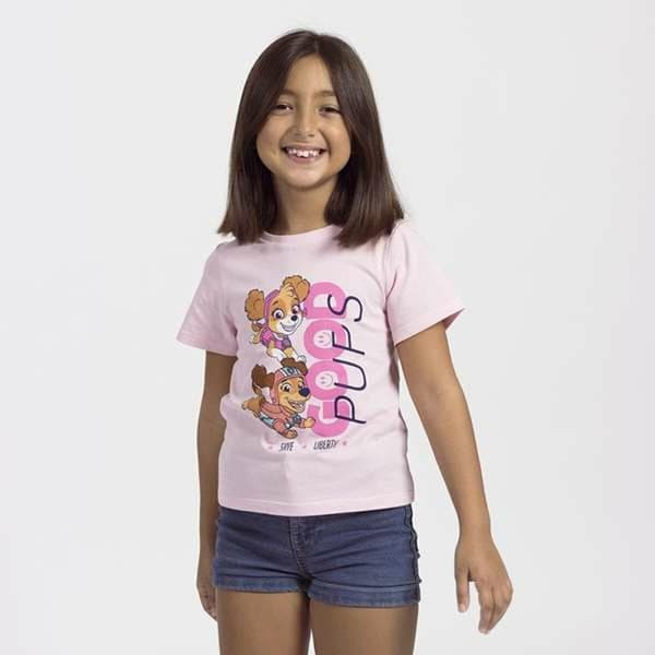 Barn T-shirt med kortärm The Paw Patrol Vit - 5 år