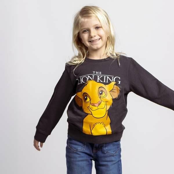 Tröja utan huva Unisex The Lion King Mörkgrå - 3 år