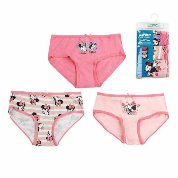 Förpackning med trosor för Flickor Minnie Mouse Multicolour - 6-8 år