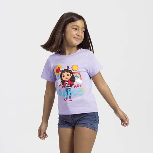 Barn T-shirt med kortärm Gabby's Dollhouse Vit - 5 år