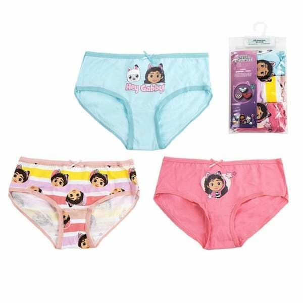 Pakke med trusser til piger Gabby's Dollhouse Multifarvet - 2-3 år