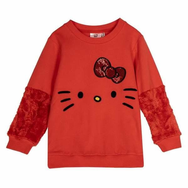 Unisex Sweaters uten Hette Hello Kitty Rød - 6 År